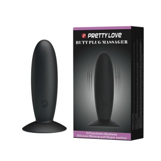 Wibrująca Zatyczka - BUTT PLUG MASSAGER 12 function Pretty Love