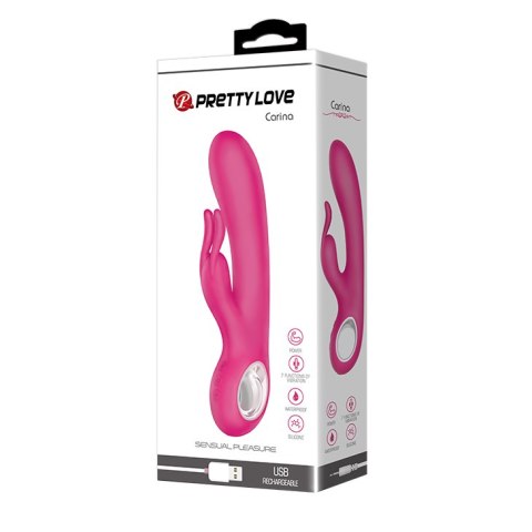 Wibrator Królik - PRETTY LOVE - CARINA, PINK, USB, 7 function Pretty Love