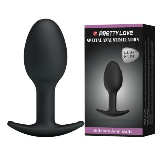 Korek Analny z ruchomą kulką - HEAVY BALLS PLUG Pretty Love