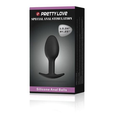 Korek Analny z ruchomą kulką - HEAVY BALLS PLUG Pretty Love