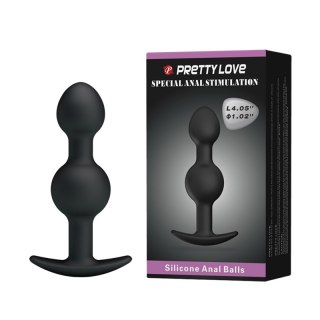 Korek Analny z ruchomymi kulkami - HEAVY BALLS PLUG Pretty Love