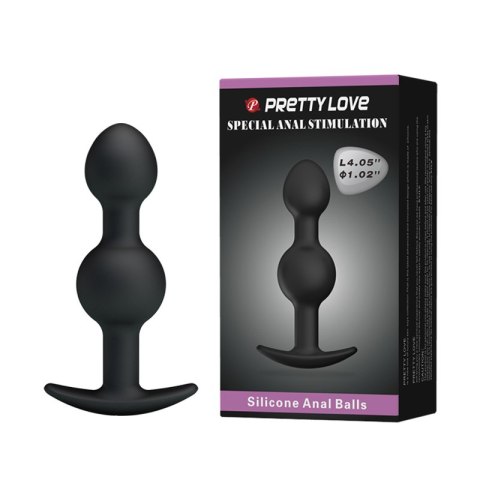 Korek Analny z ruchomymi kulkami - HEAVY BALLS PLUG Pretty Love