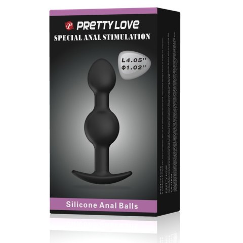 Korek Analny z ruchomymi kulkami - HEAVY BALLS PLUG Pretty Love