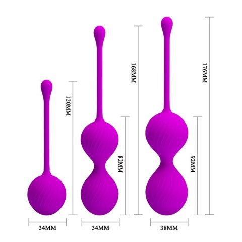 Zestaw Kulek Kegla - KEGEL BALL PURPLE Pretty Love