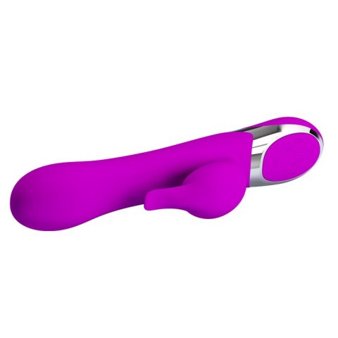 Wibrator Królik z pompowaną końcówką - NEIL USB 12 function; inflatable Pretty Love