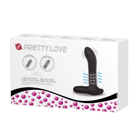 Genialny Masażer Prostaty - PROSTATE MASSAGER, USB 3 rot; 12 vibr. Pretty Love