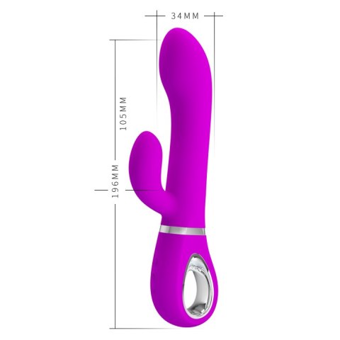 Wibrator Królik - TERNENCE USB PURPLE 4 rot. 12 vibration Pretty Love