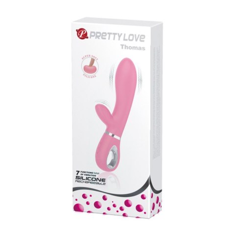 Wibrator Królik - THOMAS USB PINK 7 function Pretty Love