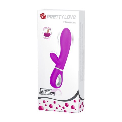 Wibrator Królik - THOMAS USB PURPLE 7 function Pretty Love