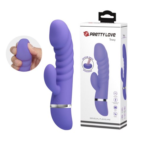 Wibrator Królik - TRACY BLUE 7 function Pretty Love