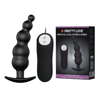 Wibrujący Korek Analny zpilotem - VIBR. SPECIAL ANAL STIMULATION 12 function Pretty Love