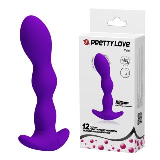 Wibrujący Plug - YALE, USB 12 function Pretty Love