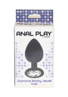 Diamond Booty Jewel Large Black TOYJOY