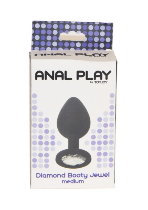 Diamond Booty Jewel Medium Black ToyJoy