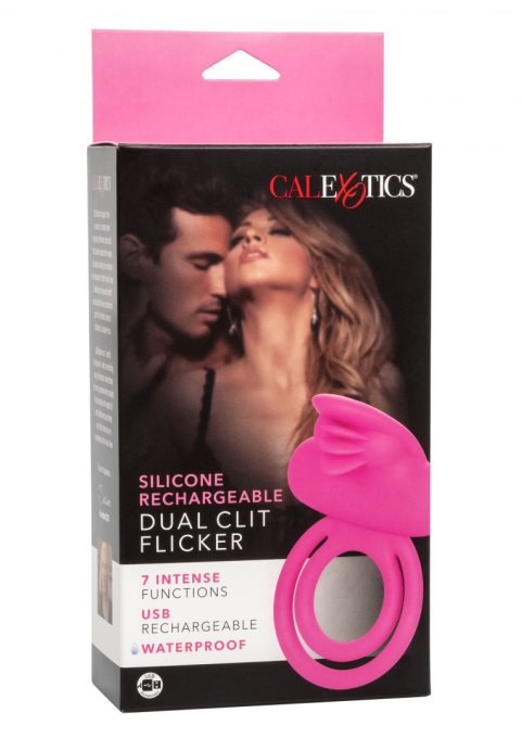 Dual Clit Flicker Enhancer Pink Calexotics