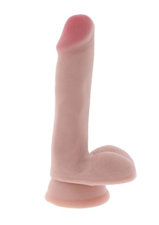 Dual Density Dildo 6 in. Balls Light skin tone ToyJoy