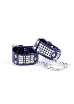 Fetish B - Series Handcuffs with cristals 3 cm Silver Fetish B - Series