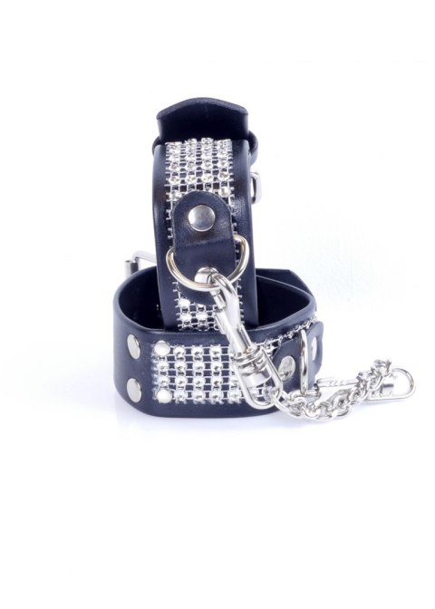 Fetish B - Series Handcuffs with cristals 3 cm Silver Fetish B - Series