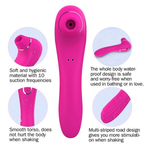 Stymulator-Electric Massager 1.0 USB Pink 10 functions B - Series Magic