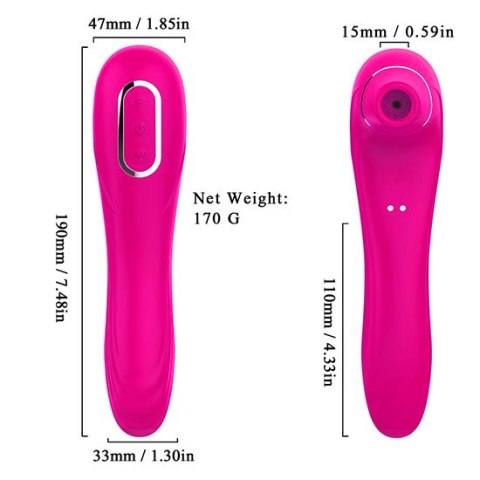 Stymulator-Electric Massager 1.0 USB Pink 10 functions B - Series Magic