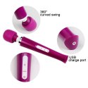 Stymulator-Magic Massager Wand USB Purple 10 Function B - Series Magic
