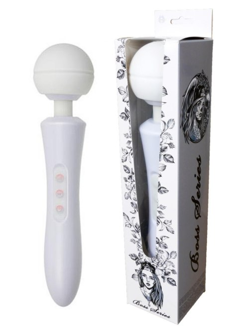 Stymulator-Massager Ultra Powerful -Big USB White 20 Function B - Series Magic