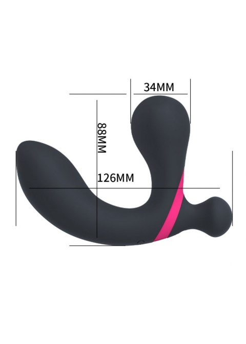 Stymulator-Prostate Massager Dual Vibrator USB 10 Function / Remote Control B - Series Magic