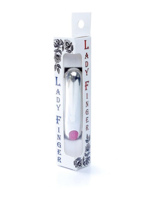 Wibrator-Strong Bullet Vibrator Silver/Pink USB 10 Function B - Series Magic