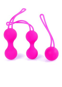 Kulki-Silicone Kegal Balls Set - Pink B - Series HeavyFun