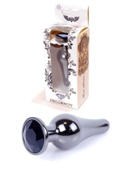 Plug-Jewellery Dark Silver BUTT PLUG- Black B - Series HeavyFun