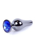 Plug - Jewellery Dark Silver BUTT PLUG - Dark Blue B - Series HeavyFun