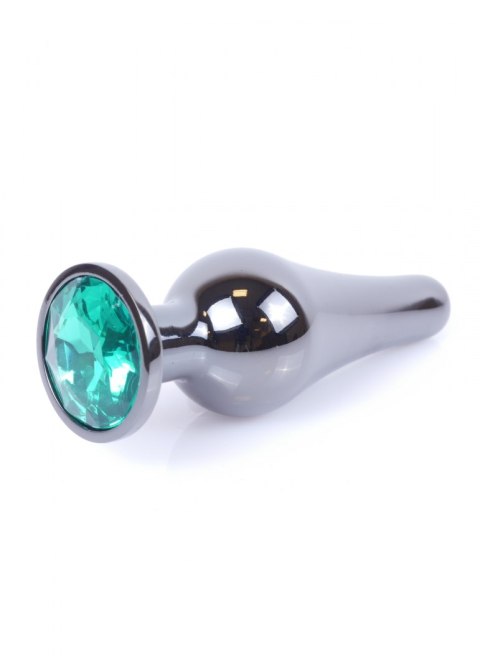 Plug -Jewellery Dark Silver BUTT PLUG - Green B - Series HeavyFun