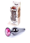 Plug - Jewellery Dark Silver BUTT PLUG - Pink B - Series HeavyFun