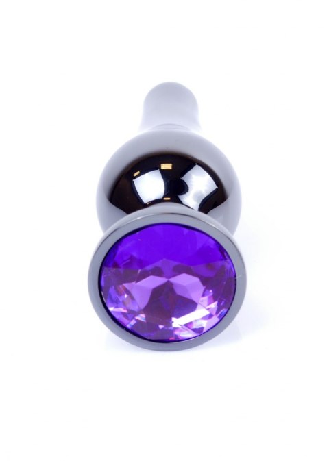 Plug-Jewellery Dark Silver BUTT PLUG- Purple B - Series HeavyFun