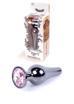 Plug - Jewellery Dark Silver BUTT PLUG - Rose B - Series HeavyFun