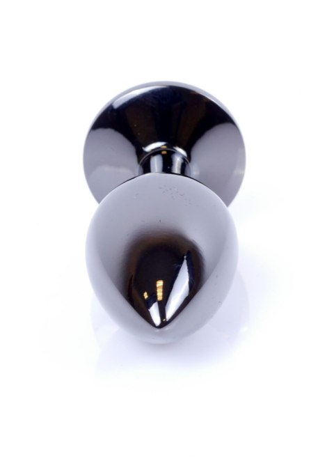 Korek Analny - Jewellery Dark Silver PLUG- Clear B - Series HeavyFun