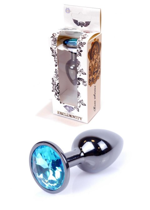 Plug-Jewellery Dark Silver PLUG- Light Blue B - Series HeavyFun