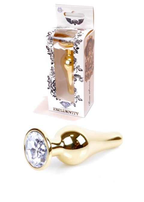 Plug - Jewellery Gold BUTT PLUG - Clear B - Series HeavyFun