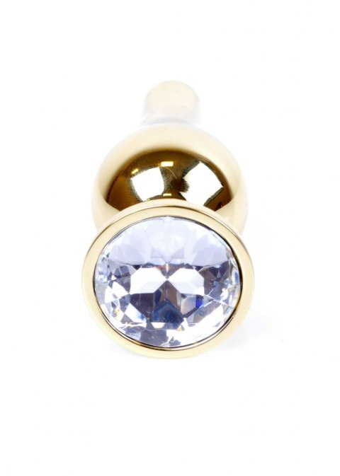 Plug - Jewellery Gold BUTT PLUG - Clear B - Series HeavyFun