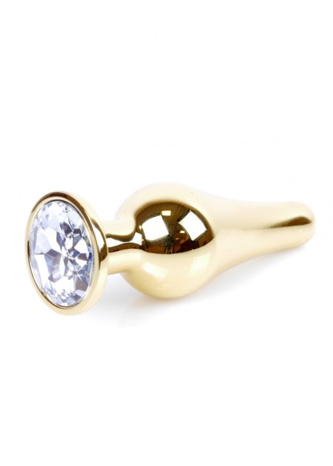 Plug - Jewellery Gold BUTT PLUG - Clear B - Series HeavyFun