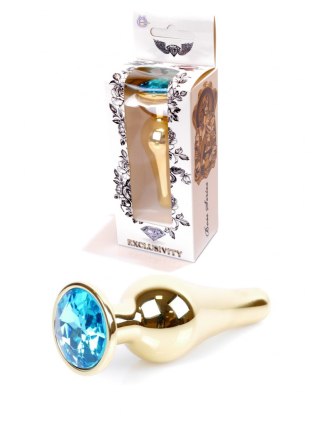 Plug - Jewellery Gold BUTT PLUG - Light Blue B - Series HeavyFun