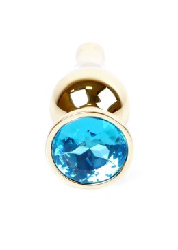 Plug - Jewellery Gold BUTT PLUG - Light Blue B - Series HeavyFun