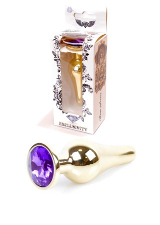 Plug - Jewellery Gold BUTT PLUG- Purple B - Series HeavyFun