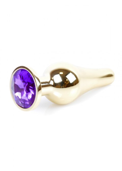 Plug - Jewellery Gold BUTT PLUG- Purple B - Series HeavyFun