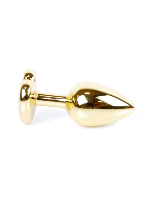 Plug-Jewellery Gold Heart PLUG- Black B - Series HeavyFun