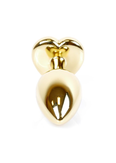 Plug-Jewellery Gold Heart PLUG- Black B - Series HeavyFun