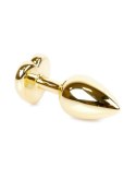 Plug - Jewellery Gold Heart PLUG- Clear B - Series HeavyFun