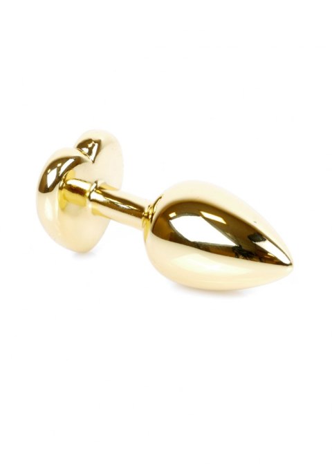 Plug-Jewellery Gold Heart PLUG- Green B - Series HeavyFun