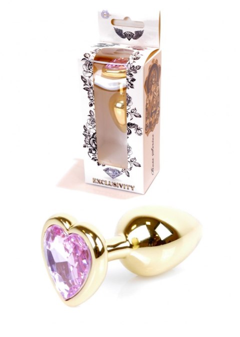 Plug-Jewellery Gold Heart PLUG- Rose B - Series HeavyFun