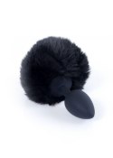 Plug-Jewellery Silicon PLUG - Bunny Tail - Black B - Series HeavyFun